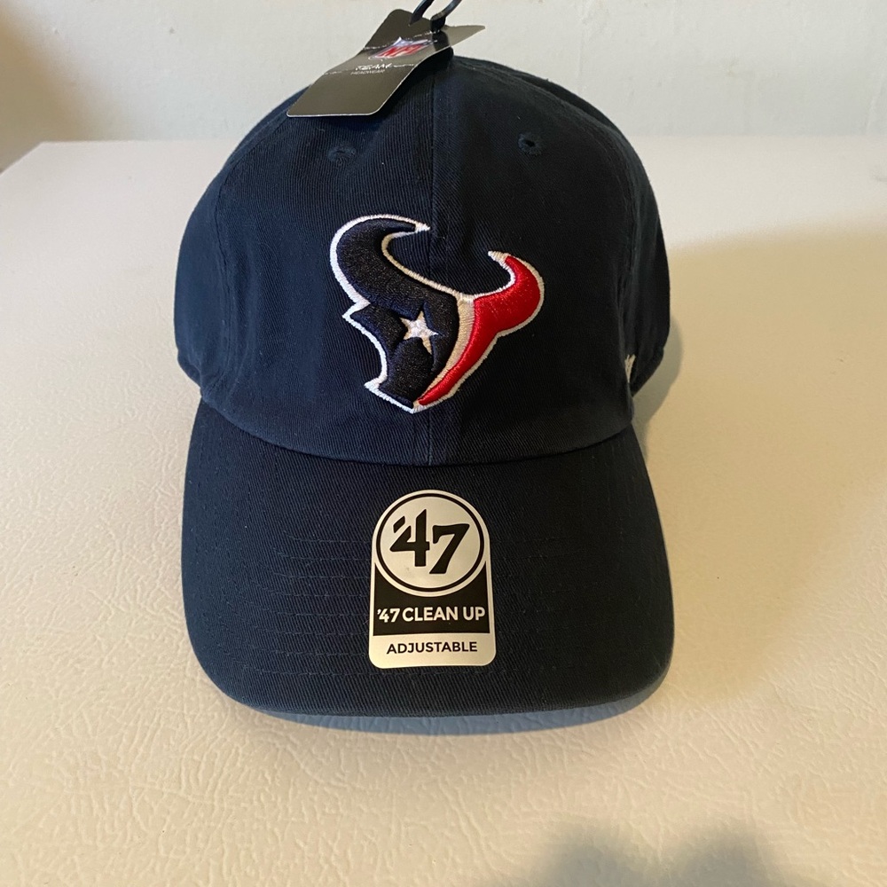 NFL Houston Texans Cap with Logo ‘47 Clean Up Navy